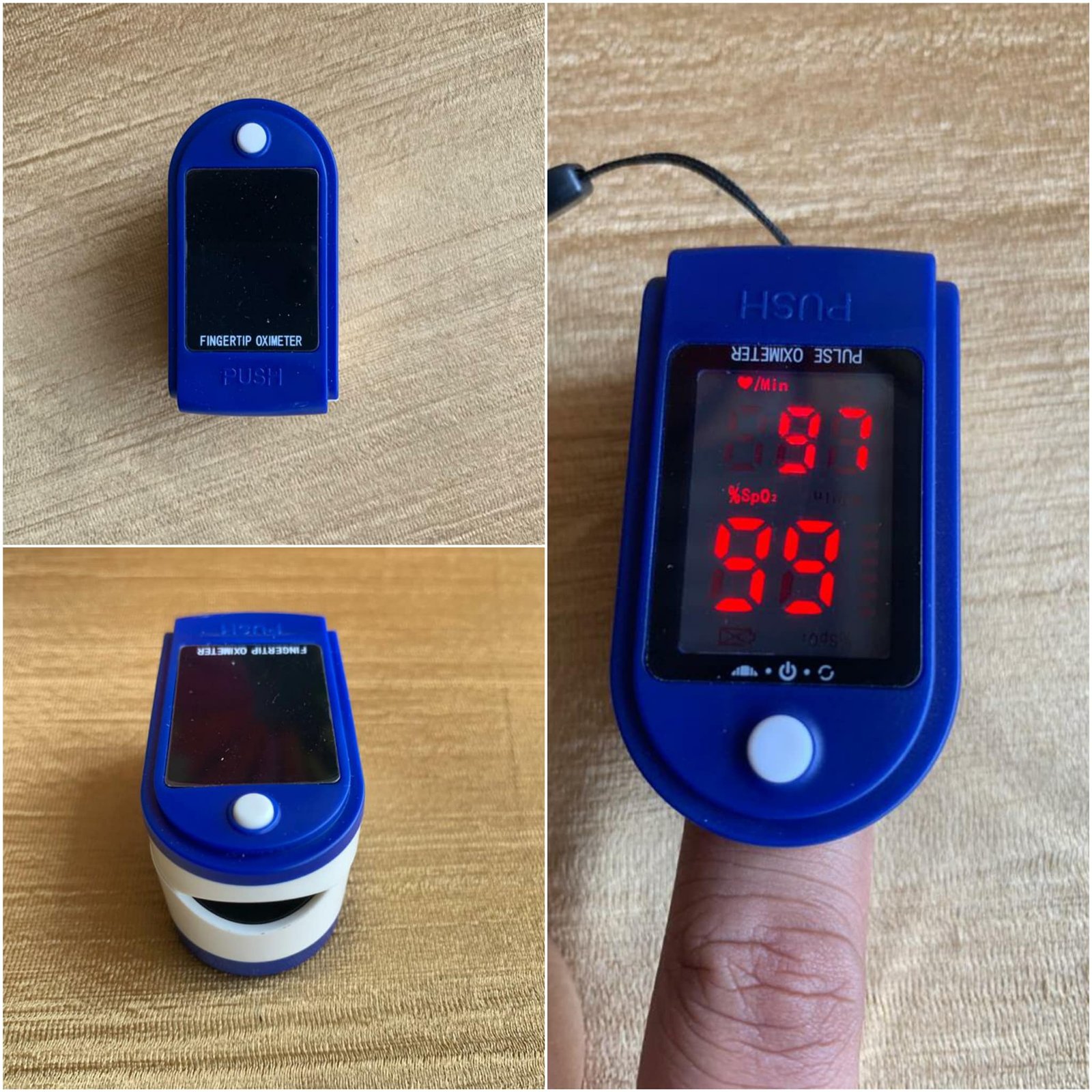 Finger Tip Pulse Oximeter, Oxygard Oxygen Monitor Digital LED Heart Rate Monitor
