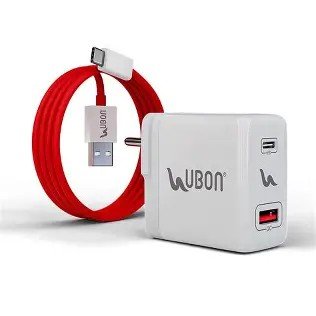 Ubon C2 65W Dual Port Adapter With Type C Cable