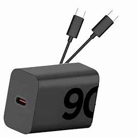 Moto 90W Turbo Charging Adapter with Type C Cable